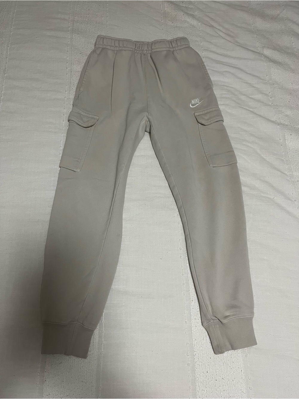 Nike Beige Cargo Joggers size xs
